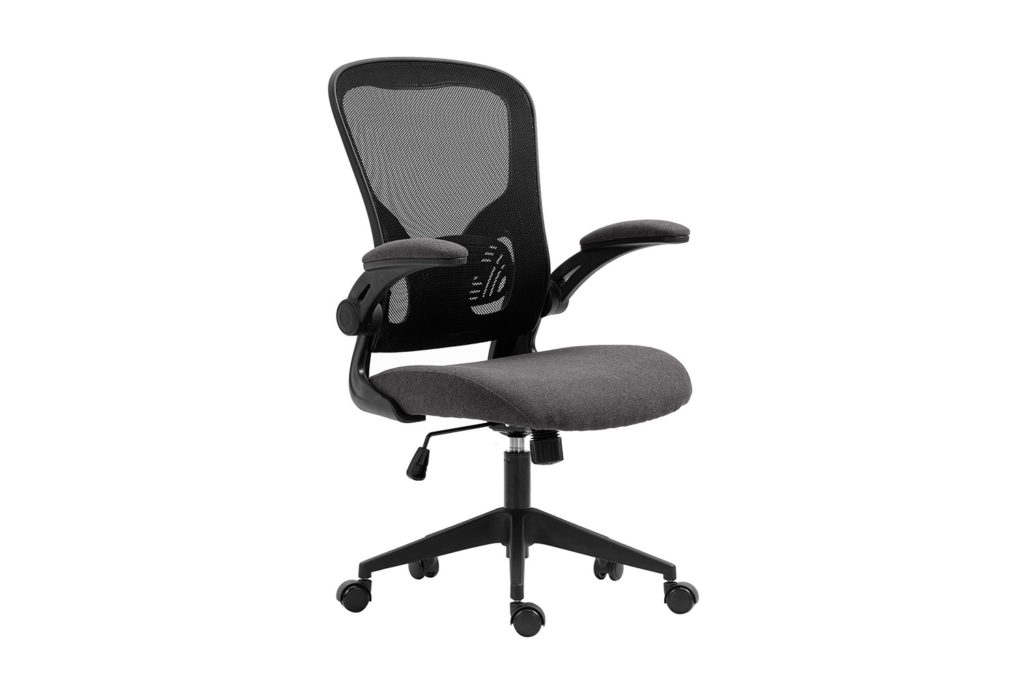 Bureaustoel 'Marcos' Mesh Zwart/Grijs (1c) - Afbeelding 4