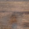 Ronde salontafel met kruispoot - 80X80X45 - mat bruin - Mangohout - Afbeelding 4
