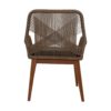 Tuinstoel Coco incl. kussen - 60x64x87 - Abaca/naturel - Teak/banana - Afbeelding 4