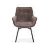 Stoel 'Modest' Draaibaar Fluweel Taupe (1 per doos) - Afbeelding 4