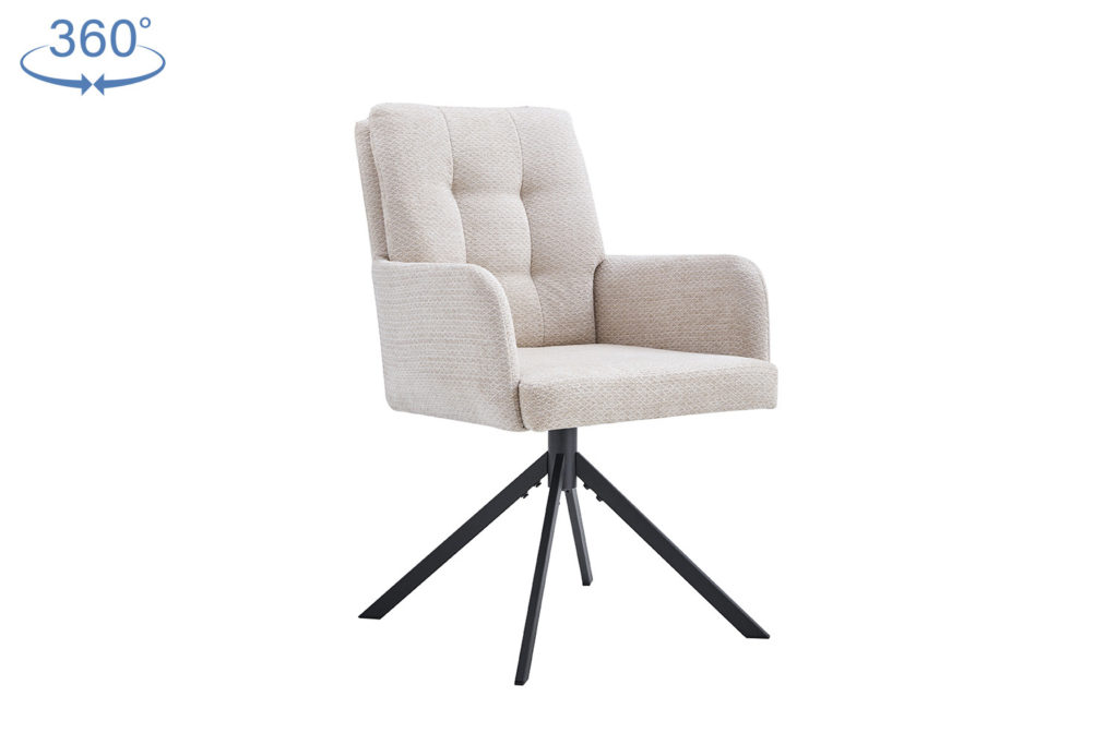 Stoel 'Granada' Draaibaar Beige (2 per doos) - Afbeelding 4