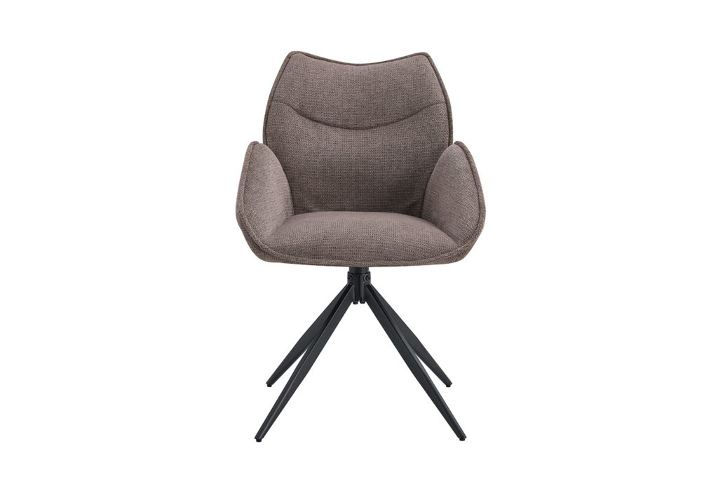 Stoel 'Mahi' Draaibaar Stof Peper (2 per doos) - Afbeelding 4