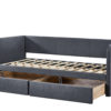 PROMO - Bed 'Parma' 90x200 met lattenbodem Grijs (2c) - Afbeelding 4