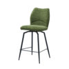 Barstoel 'Lara' Draaibaar Stof Groen (2 per doos) - Afbeelding 4