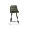 Barstoel 'Juta' Fluweel Groen (2 per doos) - Afbeelding 4