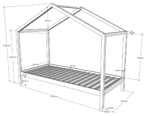 DALLAS BED ZH 90x200 WIT - Image 4