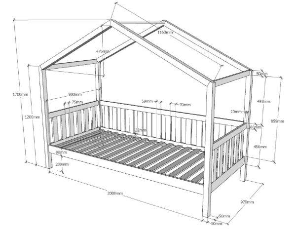 DALLAS BED MH 90x200 WIT - Image 4