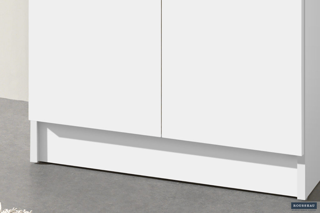 Opbergkast 'Ray' 2 deuren en 4 legplanken Wit (1c) - Afbeelding 4