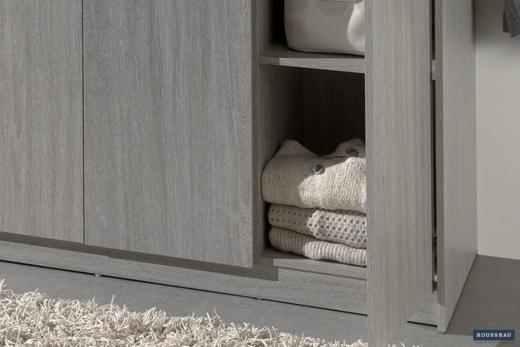 Kledingkast 'Ray' 3 deuren Grijze eik (2c) - Afbeelding 4