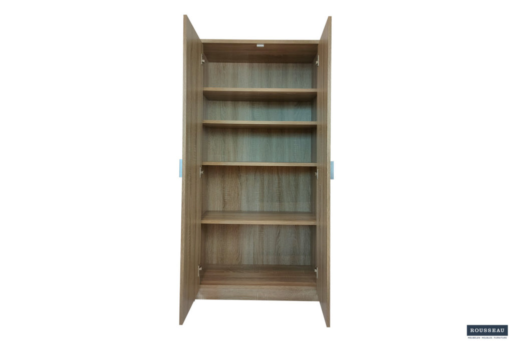 Opbergkast 'Space' 2 deuren en 4 legplanken Sonoma (1c) - Afbeelding 4