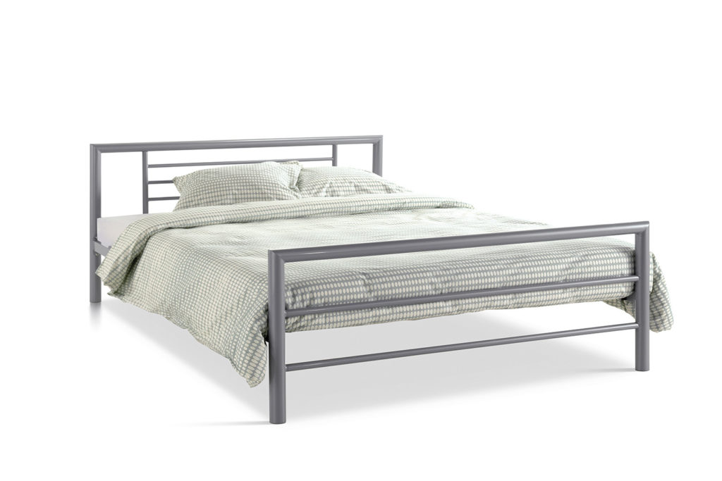 Bed 'Sandro' 160x200 met lattenbodem Grijs (2c) - Afbeelding 5