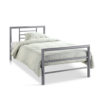Bed 'Sandro' 90x200 met lattenbodem Grijs  (2c) - Afbeelding 5