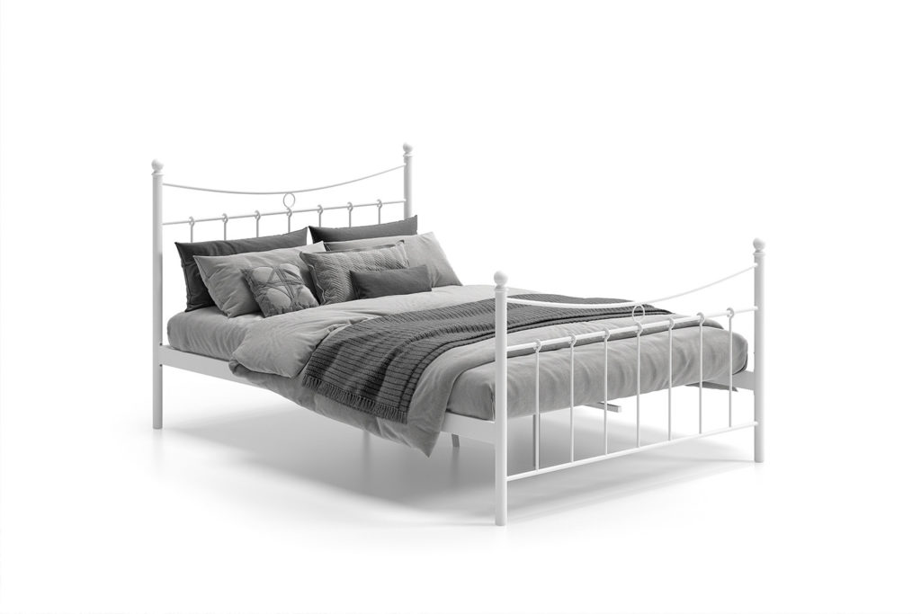 Bed 'Sacha' 140x200 met lattenbodem Wit (2c) - Afbeelding 5