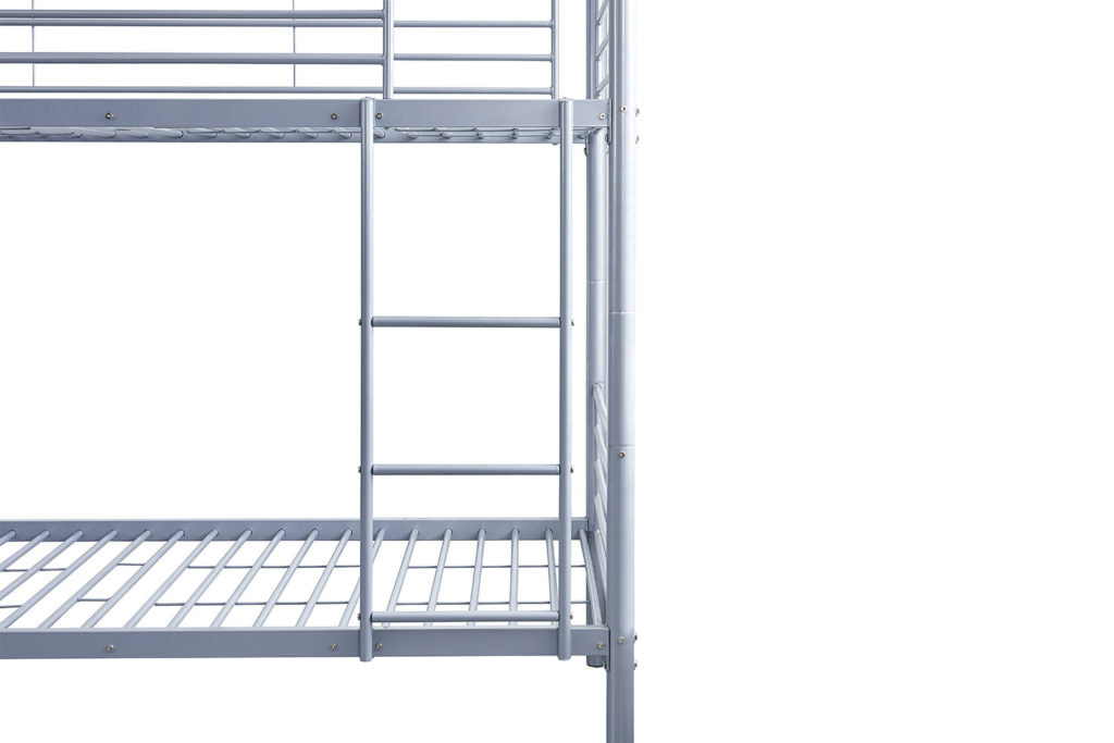 Stapelbed 'Sammy' 90x200 Splitsbaar Metaal Lichtgrijs (1c) - Afbeelding 5