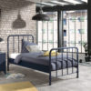 Deze BRONXX-combinatie bestaat uit het blauwe bed (90x200cm) en het bijhorende blauwe nachtkastje. - Afbeelding 5