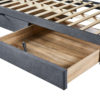 PROMO - Bed 'Parma' 90x200 met lattenbodem Grijs (2c) - Afbeelding 5