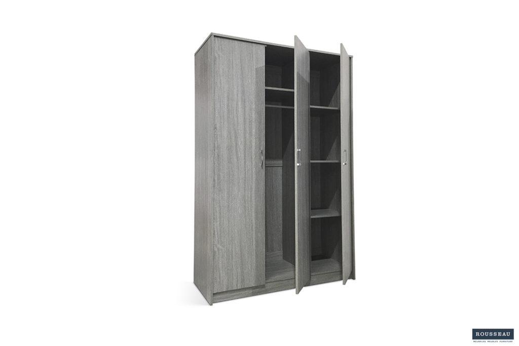 Kledingkast 'Ray' 3 deuren Grijze eik (2c) - Afbeelding 5