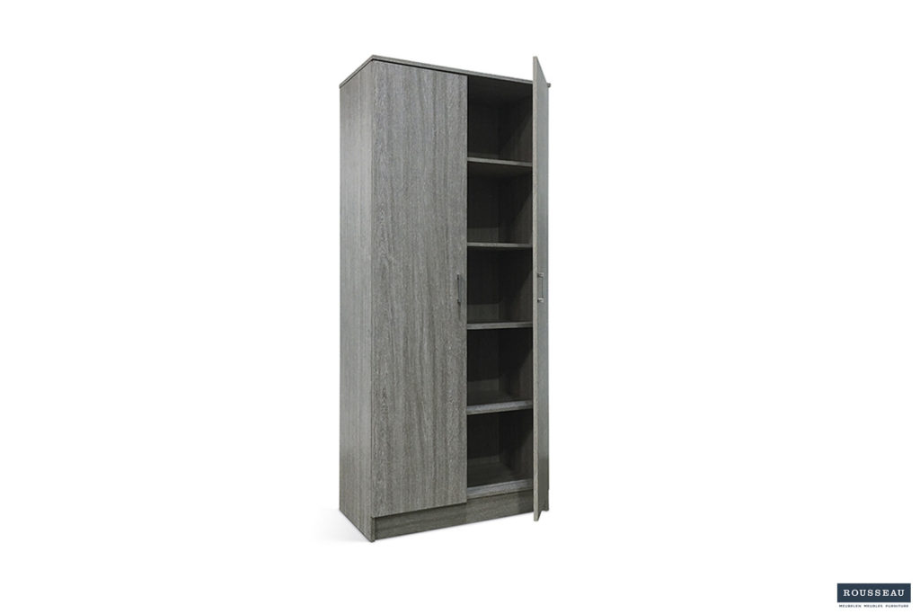 Opbergkast 'Ray' 2 deuren en 4 legplanken Grijze eik (1c) - Afbeelding 5