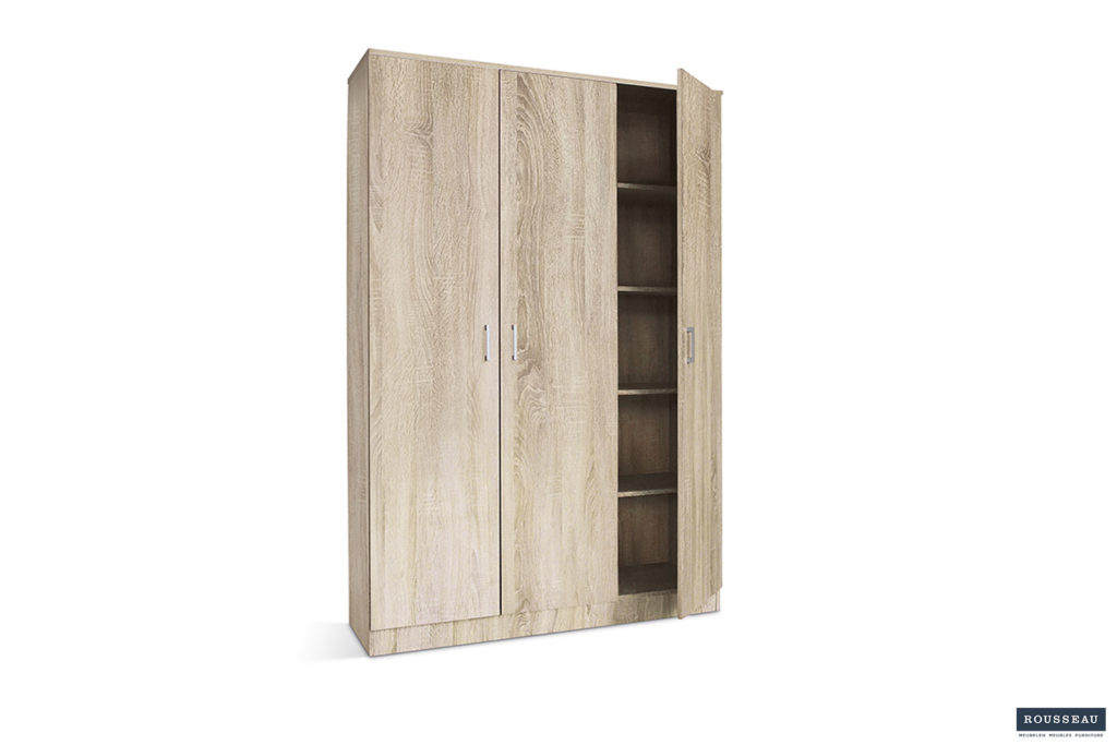 Opbergkast 'Ray' 3 deuren en 4 legplanken Sonoma (2c) - Afbeelding 5