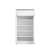 Schoenenkast 'Lilly' 2 deuren en 1 lade Wit (1c) - Afbeelding 5