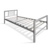 Bed 'Sandro' 90x200 met lattenbodem Grijs  (2c) - Afbeelding 6