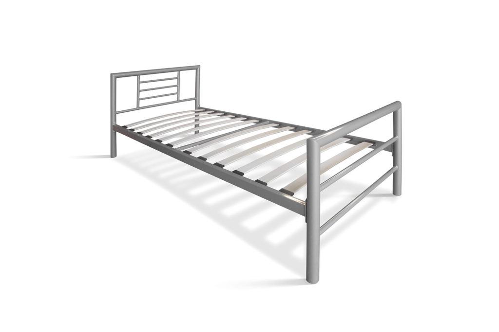Bed 'Sandro' 90x200 met lattenbodem Grijs  (2c) - Afbeelding 6