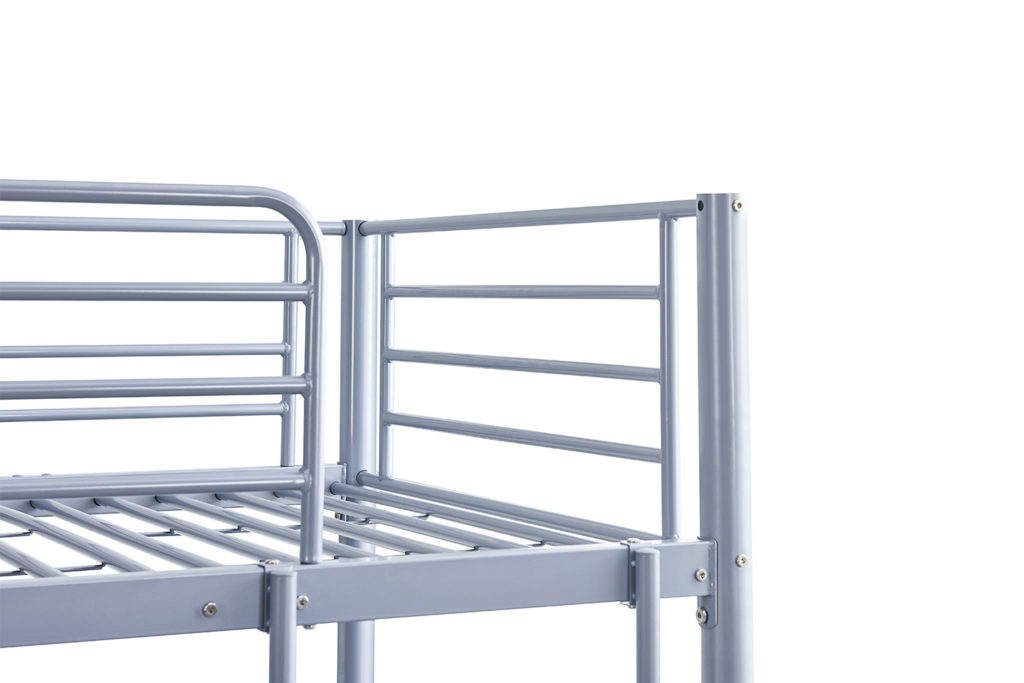 Stapelbed 'Sammy' 90x200 Splitsbaar Metaal Lichtgrijs (1c) - Afbeelding 6