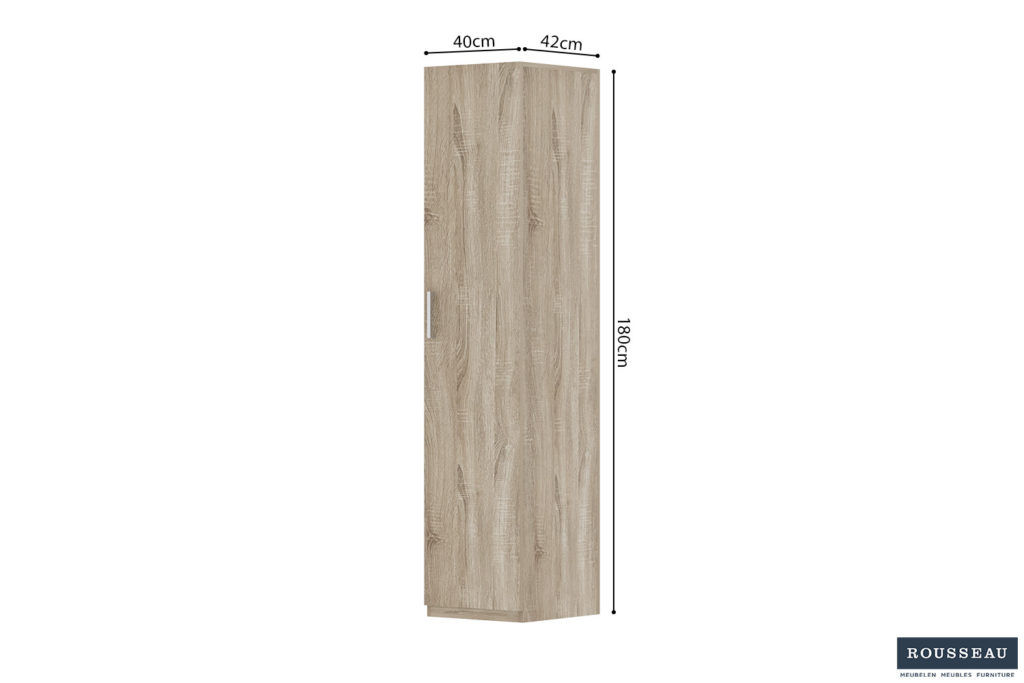 Opbergkast 'Mike' 40 cm 1 deur Sonoma - WR01 (1c) - Afbeelding 6