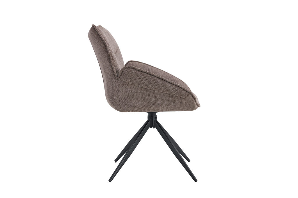 Stoel 'Mahi' Draaibaar Stof Peper (2 per doos) - Afbeelding 6