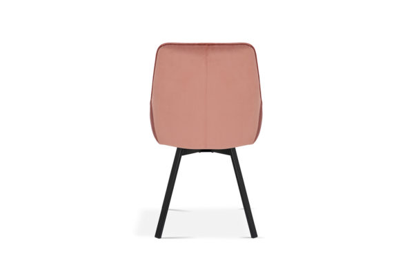 SALE - Stoel 'Mathias' Draaibaar Fluweel Roze (2 per doos) - Afbeelding 6