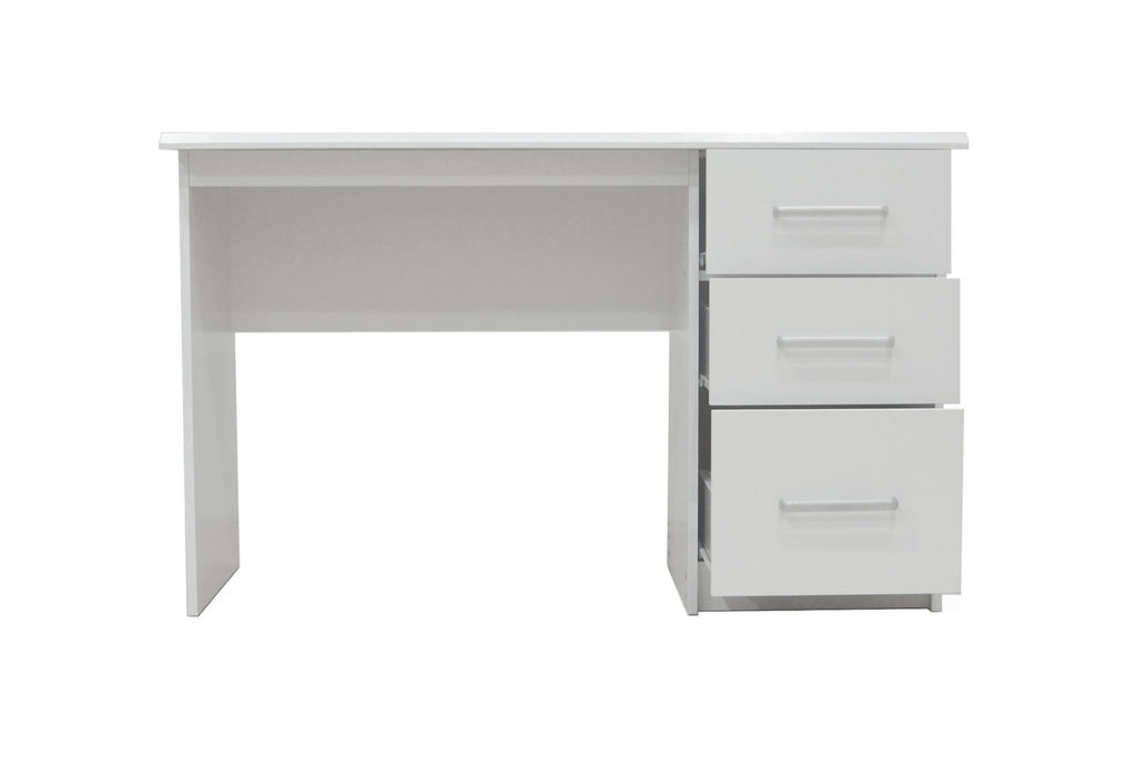 Bureau 'Mateo' 3 lades Wit (1c) - Afbeelding 6