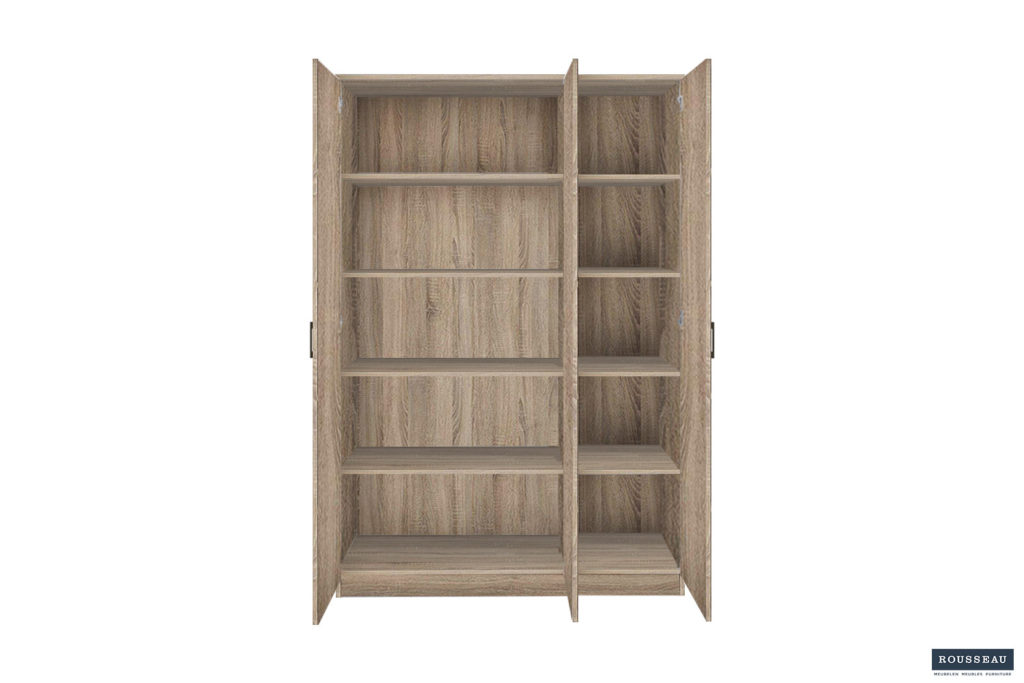 Opbergkast 'Ray' 3 deuren en 4 legplanken Sonoma (2c) - Afbeelding 6