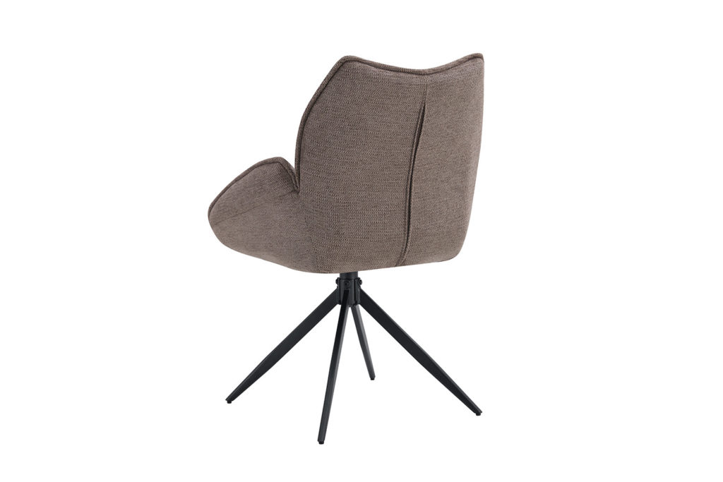 Stoel 'Mahi' Draaibaar Stof Peper (2 per doos) - Afbeelding 7