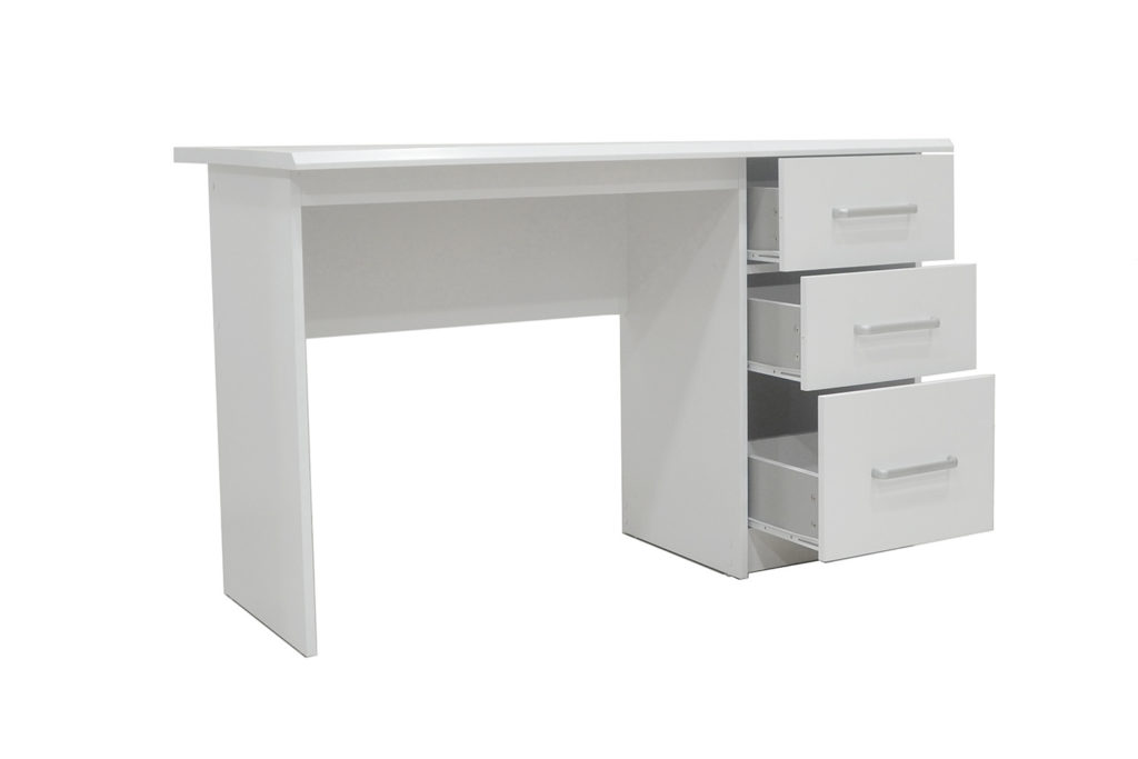 Bureau 'Mateo' 3 lades Wit (1c) - Afbeelding 7