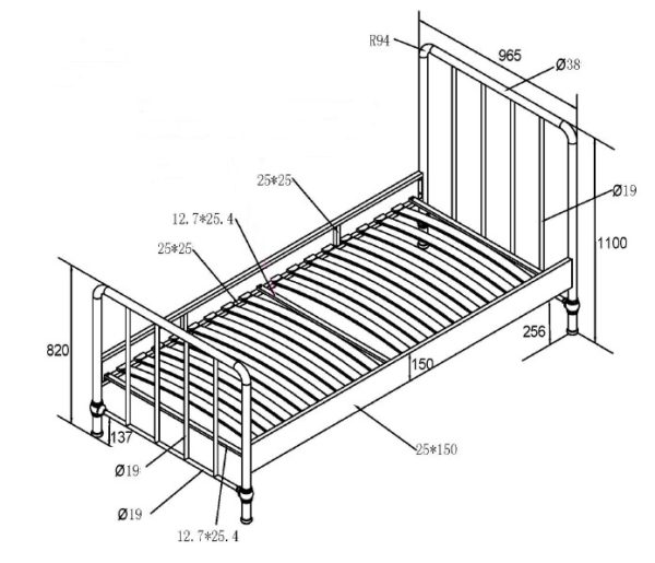 Deze BRONXX-combinatie bestaat uit het olijfgroene BRONXX bed (90x200cm) met het bijhorende nachtkastje in het olijfgroen. - Image 8