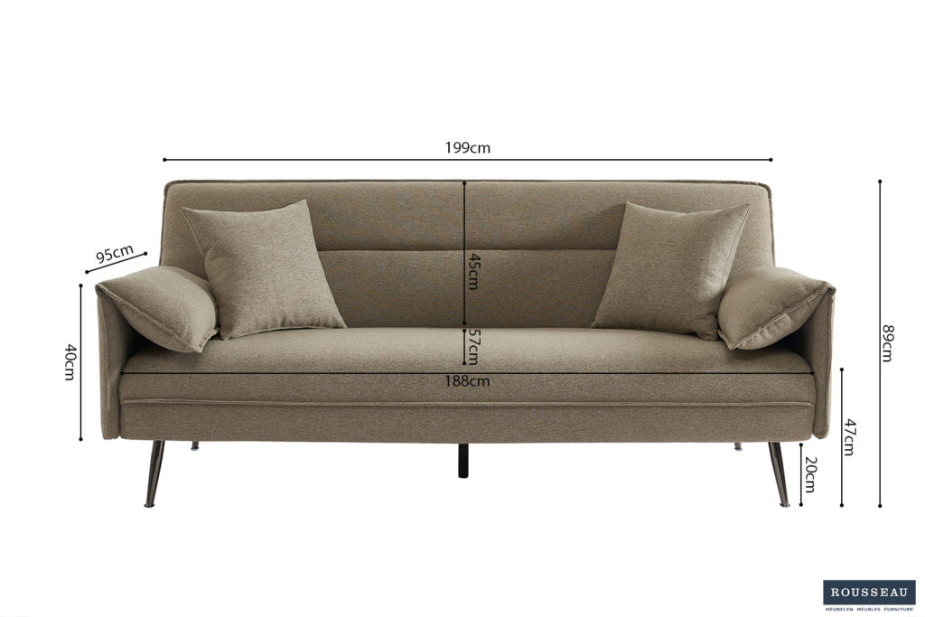 Slaapbank Sivas Beige (1c) - Afbeelding 9