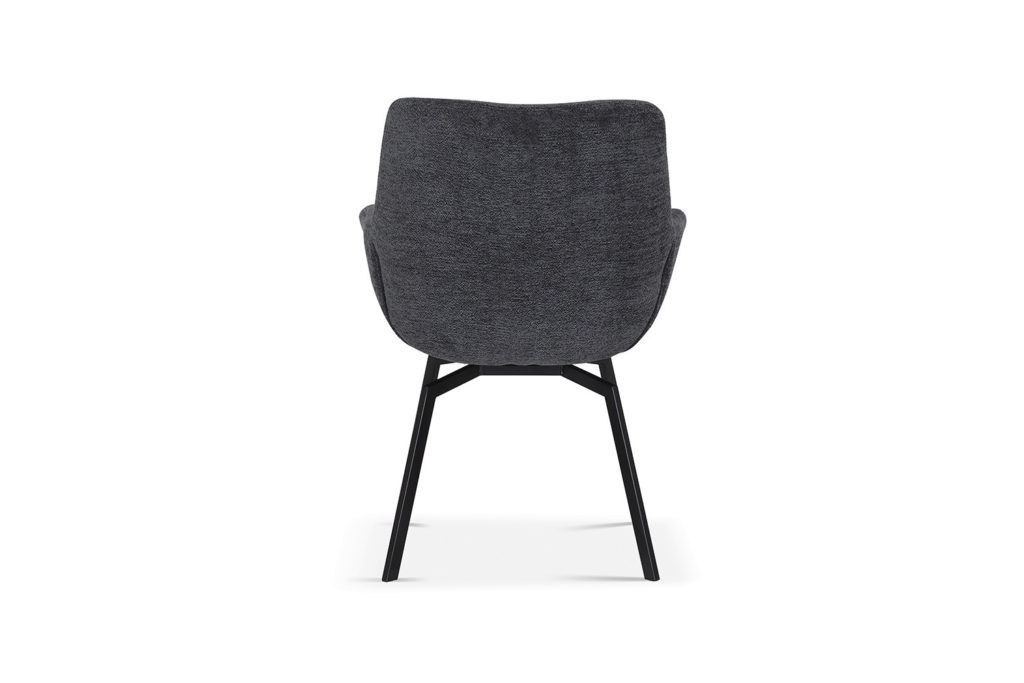 Stoel 'Modest' Draaibaar Stof Teddy Donkergrijs (1 per doos) - Afbeelding 9