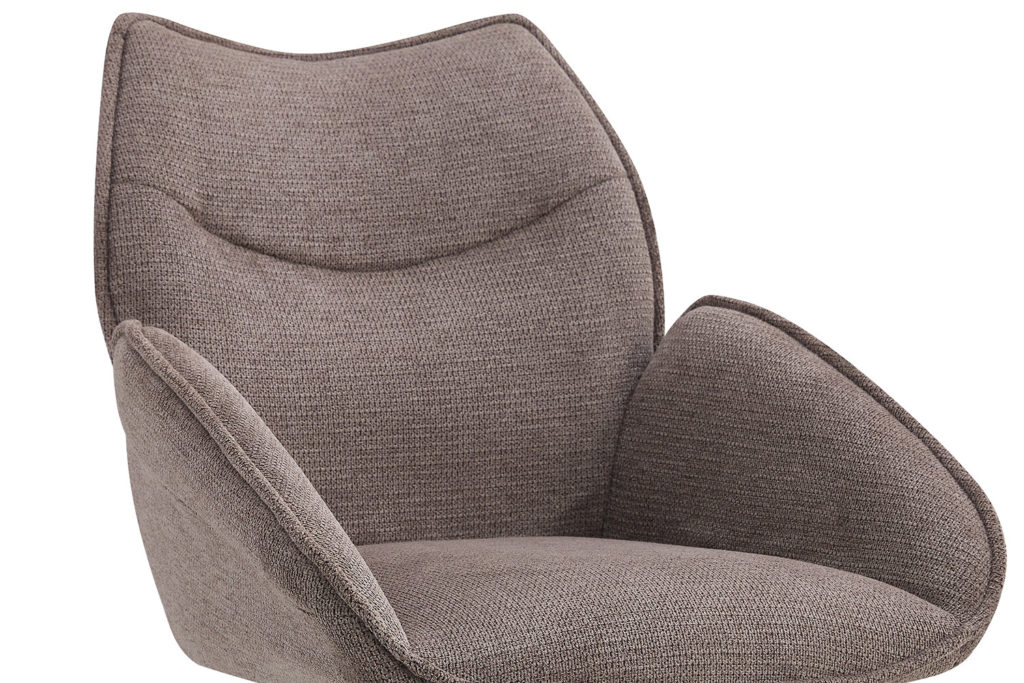 Stoel 'Mahi' Draaibaar Stof Peper (2 per doos) - Afbeelding 9