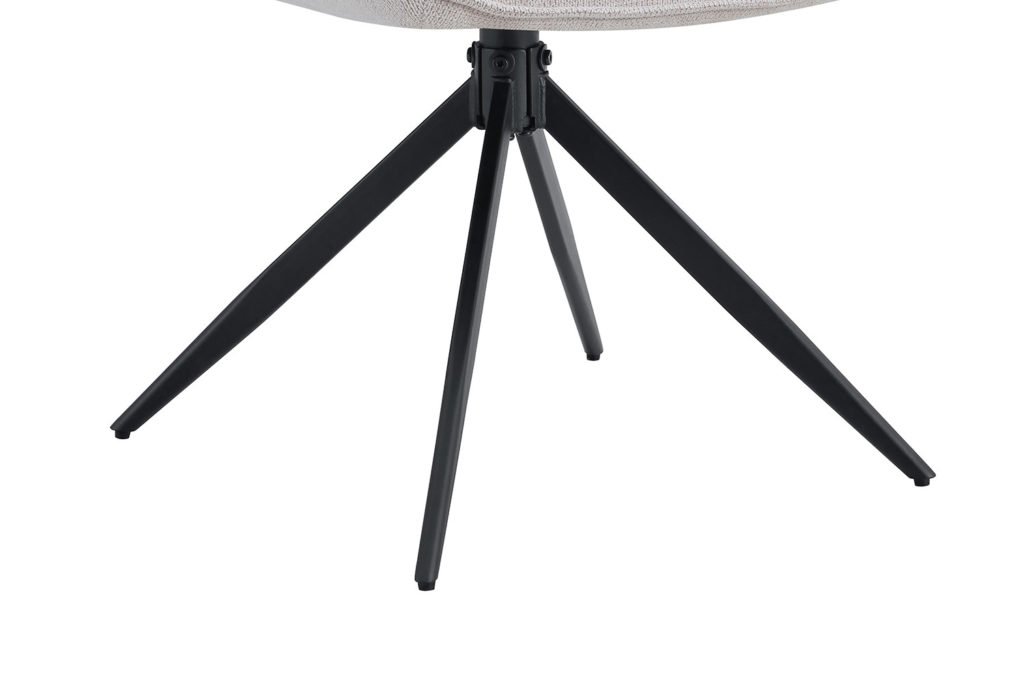 Stoel 'Mahi' Draaibaar Stof Beige (2 per doos) - Afbeelding 10