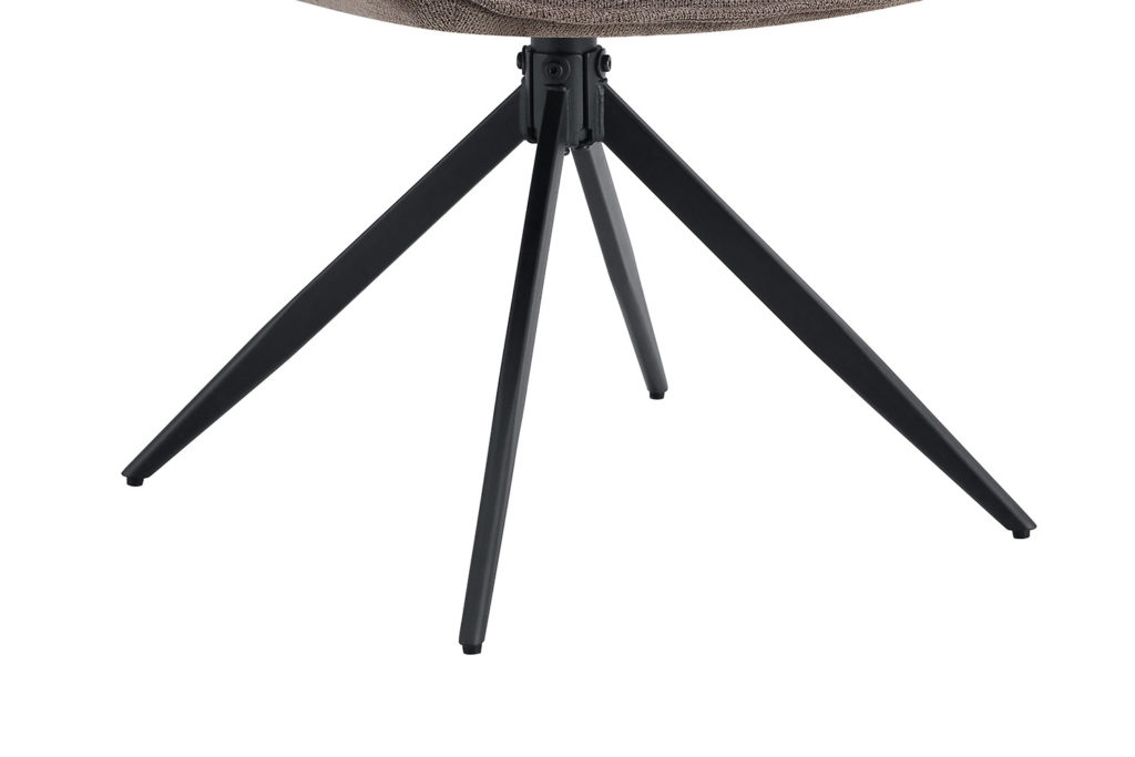 Stoel 'Mahi' Draaibaar Stof Peper (2 per doos) - Afbeelding 10