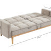 Slaapbank Adana Beige (1c) - Afbeelding 10