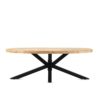 Salontafel Ovaal met Spinpoot 130