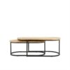IJzeren Salontafel Ovaal (Set van 2) 120