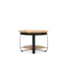 Iron Paras Sidetable Wooden Top 60