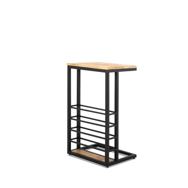 End Table with Rack