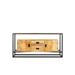 Len dressoir met 2 deuren en 2 lades 160