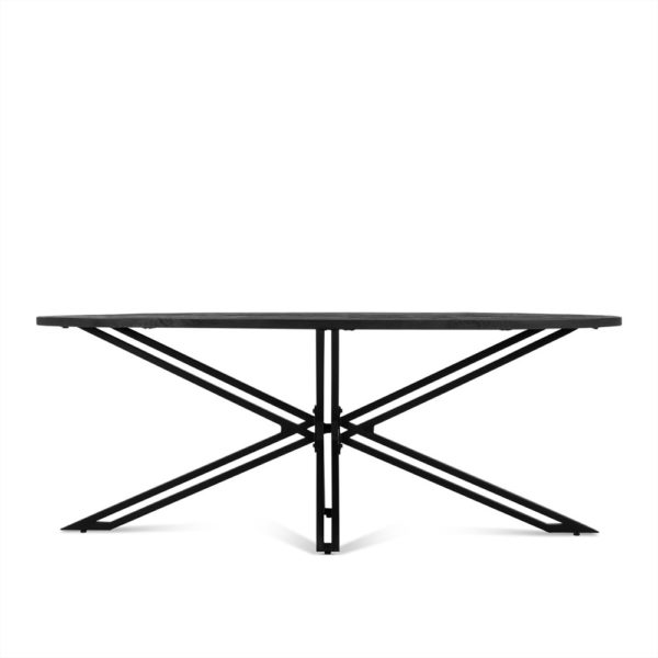 Yana Elipse Eettafel Zwart 180