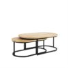 IJzeren Salontafel Ovaal (Set van 2) 120 - Afbeelding 2
