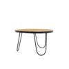 Hout & IJzeren Salontafel Ruw Mango 80/45 - Afbeelding 2
