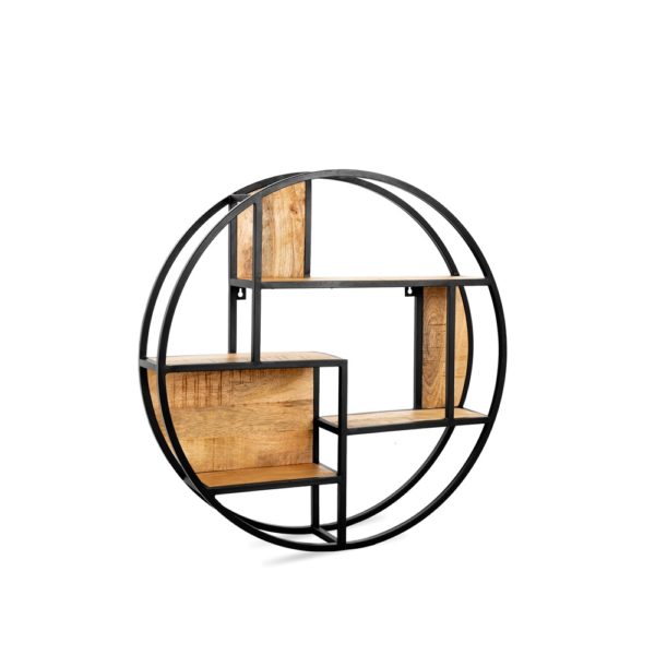 IJzeren & Houten Rond Wandrek 100 - Afbeelding 2